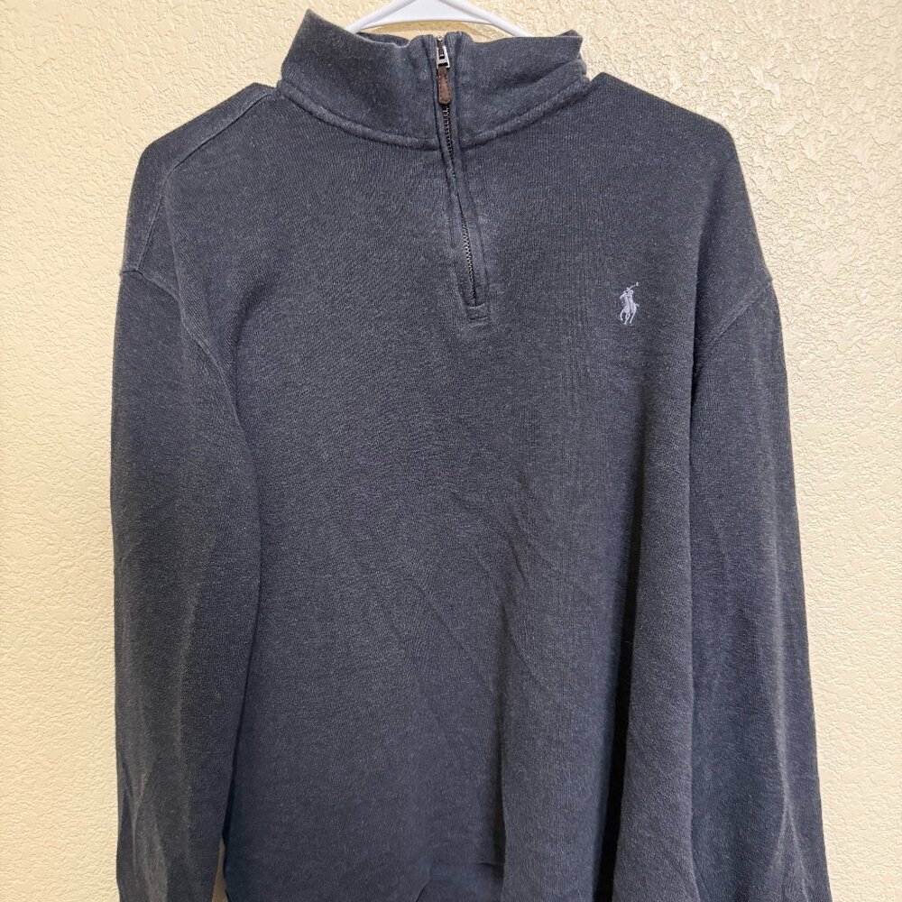 Gray Polo Ralph Lauren Quarter Zip (Size Large)